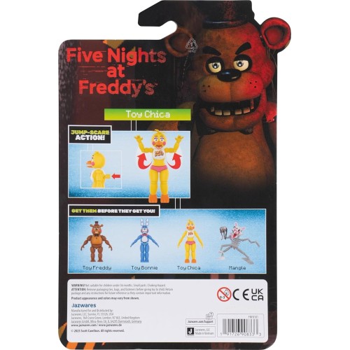 Jazwares Nights At Freddys Toy Chica - Αρθρωτή Μονή Φιγούρα 13Εκ JWFF0001 191726908333