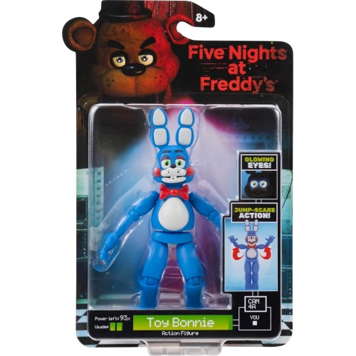 Jazwares Nights At Freddys Toy Bonnie - 5-Inch Articulated Figure With Jumpscare Fea JWFF0001 191726908319