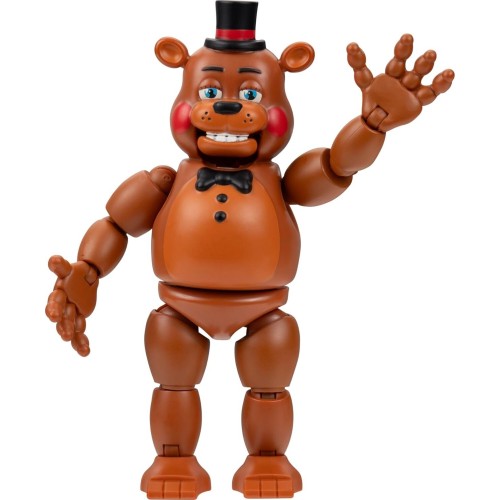 Jazwares Five Nights At Freddys Toy Freddy - 5-Inch Articulated Figure With Jumpscare Fea JWFF0001 191726826583