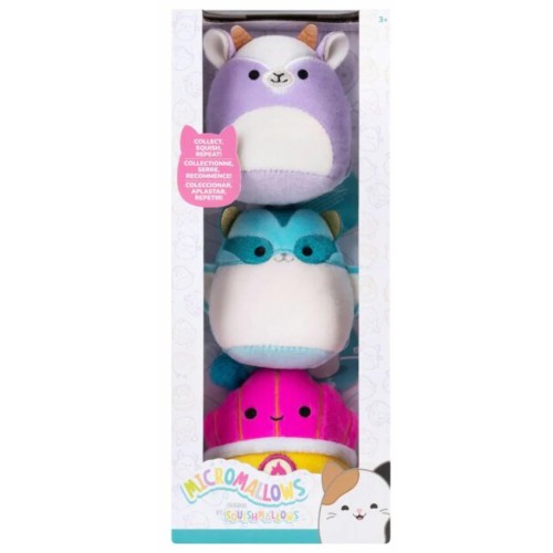 Jazwares micromallows sqmm0191-3-pack  soft mini squishmallows 6.5 cm plush toys tia JWSM0199 191726888642