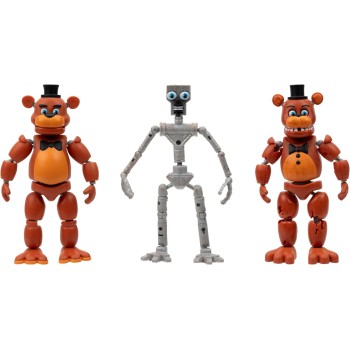 Jazwares Five Nights At Freddy's 3Σε1 15Εκ Endo-Series Collector Figure: Endo-1 With Classic Freddy & Withered Freddy Piece JWFF