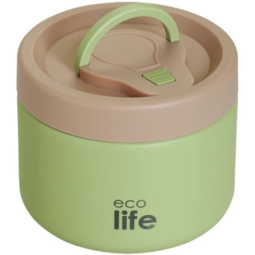 eco life Ecolife Δοχείο Φαγητού Θερμός Inox Πράσινο 650Ml 33-FC-9095 5208009003618