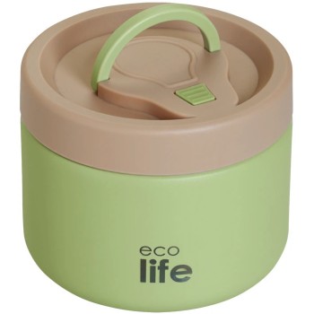 eco life Ecolife Δοχείο Φαγητού Θερμός Inox Πράσινο 650Ml 33-FC-9095 5208009003618
