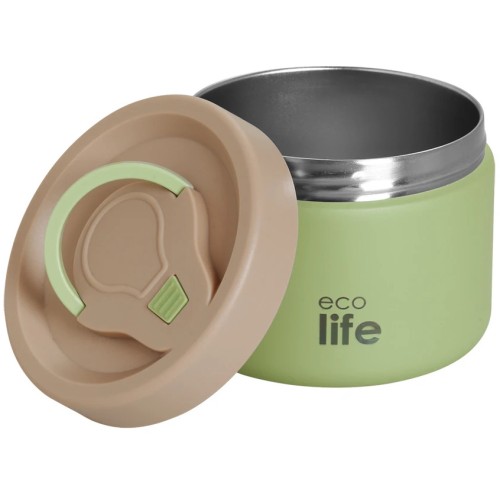 eco life Ecolife Δοχείο Φαγητού Θερμός Inox Πράσινο 650Ml 33-FC-9095 5208009003618
