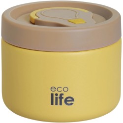 eco life Ecolife Δοχείο Φαγητού Θερμός Inox Κίτρινο 650Ml 33-FC-9094 5208009003601