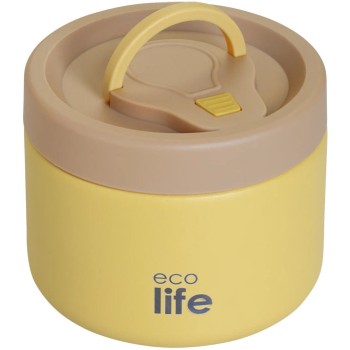 eco life Ecolife Δοχείο Φαγητού Θερμός Inox Κίτρινο 650Ml 33-FC-9094 5208009003601