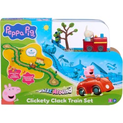 Giochi Preziosi Peppa Pig Whizz Around Clickety Clack Train Set, Motorised Vehicles, Track Toys, Pre-school Toys 08344 502973608
