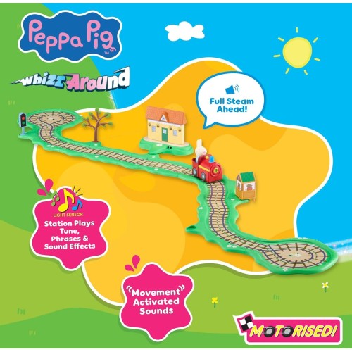 Giochi Preziosi Peppa Pig Whizz Around Clickety Clack Train Set, Motorised Vehicles, Track Toys, Pre-school Toys 08344 502973608