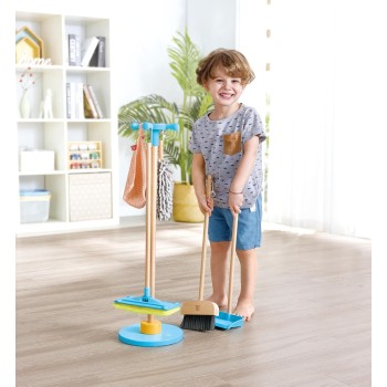 σετ παιχνιδιών hape  - αξεσουάρ καθαρισμού, με βάση E3055A 6943478039537