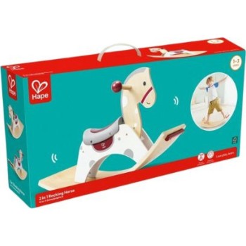 Hape Early Explorer Wooden Rocking Horse 2 In 1 E1203A 6943478039490