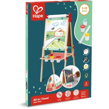Hape Ξύλινος Πίνακας Διπλής Όψεως Little Artist's Easel E2016 6943478051362