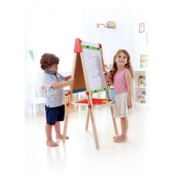 Hape Ξύλινος Πίνακας Διπλής Όψεως Little Artist's Easel E2016 6943478051362