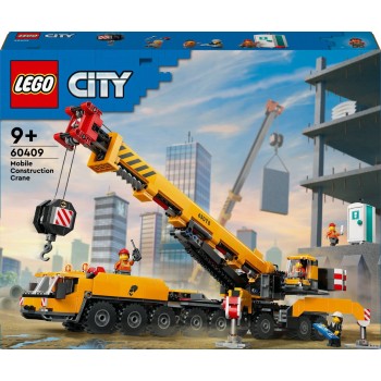 LEGO City yellow mobile construction crane 60409 5702017582917