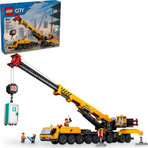 LEGO City yellow mobile construction crane 60409 5702017582917