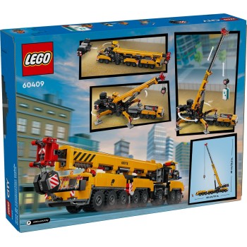 LEGO City yellow mobile construction crane 60409 5702017582917