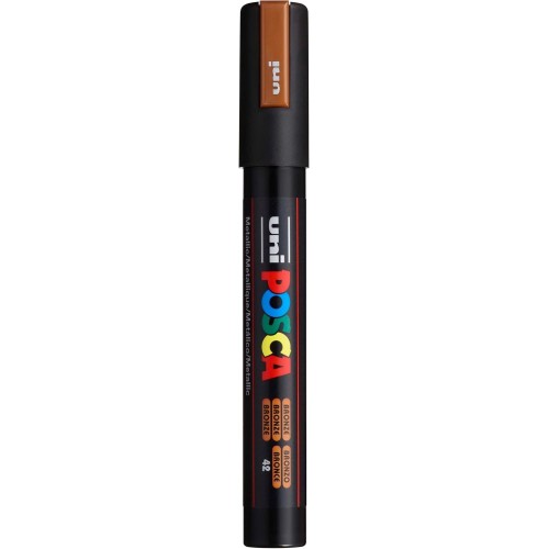 Uni-ball Mitsubishi Pencil Posca 182583 - Posca marker with medium fine round tip, bronze PC-5M-ΜΠΡΟΝΖΕ 4902778113547