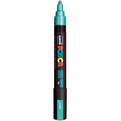 Uni-ball Mitsubishi Pencil Posca 182586 - Posca marker with medium fine round tip, green metallic PC-5M-ΚΑΚΚΙΝΟ-ΜΕΤΑΛΛΙΚΟ 490277