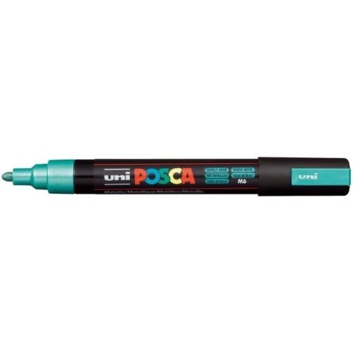 Uni-ball Mitsubishi Pencil Posca 182586 - Posca marker with medium fine round tip, green metallic PC-5M-ΚΑΚΚΙΝΟ-ΜΕΤΑΛΛΙΚΟ 490277