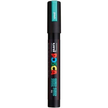 Uni-ball Mitsubishi Pencil Posca 182586 - Posca marker with medium fine round tip, green metallic PC-5M-ΚΑΚΚΙΝΟ-ΜΕΤΑΛΛΙΚΟ 490277