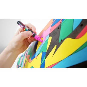 Uni-ball Mitsubishi Pencil Posca Mitsubishi Pencil - Marker Pc5br - Medium Brush Tip, Semi-Flexible, Water-Based Paint - for All