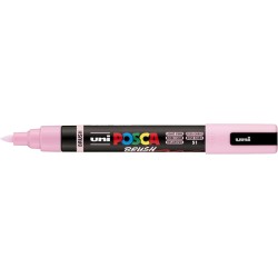 Uni-ball Mitsubishi Pencil Posca Mitsubishi Pencil Pc5br Marker, Medium Brush Tip, Semi-Flexible, Water-Based Paint, All Media, 