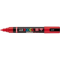 Uni-ball Mitsubishi Pencil Posca Mitsubishi Pencil - Marker Pc5br - Medium Brush Tip, Semi-Flexible, Water-Based Paint - For All