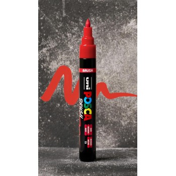 Uni-ball Mitsubishi Pencil Uni-Ball Posca Ζωγραφικής Μαρκαδόρος Κόκκινος PC-5BR 4902778311820