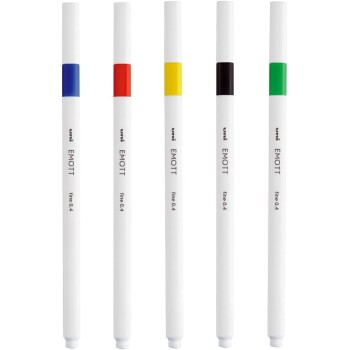Uni-ball Mitsubishi Pencil Σετ Μαρκαδόρων Uni-ball Emott, Ζωηρά Χρώματα, 5 Τεμάχια EMOTT 5P SET VIVID COLOURS 3701614900805