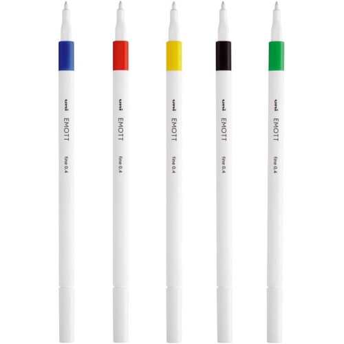 Uni-ball Mitsubishi Pencil Σετ Μαρκαδόρων Uni-ball Emott, Ζωηρά Χρώματα, 5 Τεμάχια EMOTT 5P SET VIVID COLOURS 3701614900805