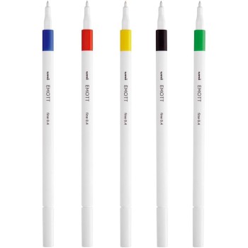 Uni-ball Mitsubishi Pencil Σετ Μαρκαδόρων Uni-ball Emott, Ζωηρά Χρώματα, 5 Τεμάχια EMOTT 5P SET VIVID COLOURS 3701614900805