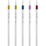 Uni-ball Mitsubishi Pencil Uni-Ball Emott Μαρκαδόροι Retro Colours (Σετ 5 Τμχ.) EMOTT 5P SET RETRO COLOURS 3701614900782