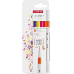 Uni-ball Mitsubishi Pencil Σετ Μαρκαδόρων Uni-Ball Emott, Passion Χρώματα, 5 Τεμάχια EMOTT 5P SET PASSION COLOURS 3701614900775