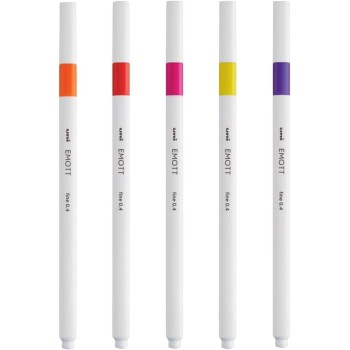 Uni-ball Mitsubishi Pencil Σετ Μαρκαδόρων Uni-Ball Emott, Passion Χρώματα, 5 Τεμάχια EMOTT 5P SET PASSION COLOURS 3701614900775