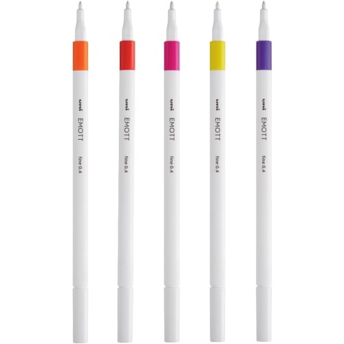 Uni-ball Mitsubishi Pencil Uni-ball Emott marker set, passionate colors, 5 pieces EMOTT 5P SET PASSION COLOURS 3701614900775