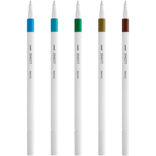 Uni-ball Mitsubishi Pencil Uni-ball Emott marker set, tropical colors, 5 pieces EMOTT 5P SET ISLAND COLOURS 3701614900751