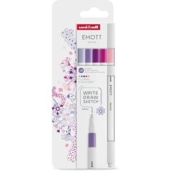 Uni-ball Mitsubishi Pencil Σετ Μαρκαδόρων Uni-ball Emott, Χρώματα Λουλουδιών, 5 Τεμάχια EMOTT 5P SET FLORAL COLOURS 370161490074