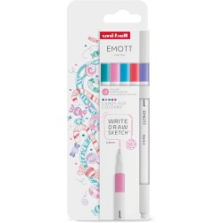 Uni-ball Mitsubishi Pencil Σετ Μαρκαδόρων Uni-Ball Emott, Ανοιχτά Candy Pop Χρώματα, 5 Τεμάχια EMOTT 5P SET CANDY POP COLOURS 37