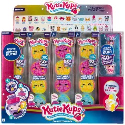 Jazwares Kutie Kups- Capsule Set 4Pcs With A 4Cm Figure. (6 Designs) JWKK0016 191726799016