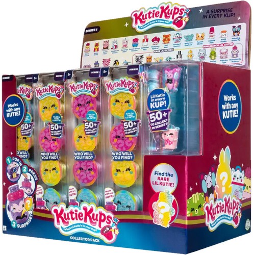 Jazwares Kutie Kups- Capsule Set 4Pcs With A 4Cm Figure. (6 Designs) JWKK0016 191726799016