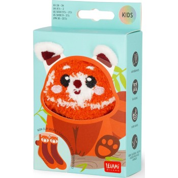 Legami Non-Slip Red Panda Socks For Kids - Its A Match! Κόκκινο Πάντα KCS0015 8052694044633