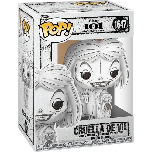 Funko pop! disney: 101 dalmatians - cruella de vil (sketched) 1647 Φιγούρα Βινυλίου 86421 889698864213