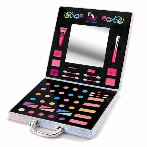 Lexibook Cra-z-art Βαλιτσάκι Glitter Makeover Studio Σετ Μακιγιάζ με Σκιές, Κραγιόν, Ρουζ και lip Gloss 8+ Ετών, 1+ Παίκτες 35.C