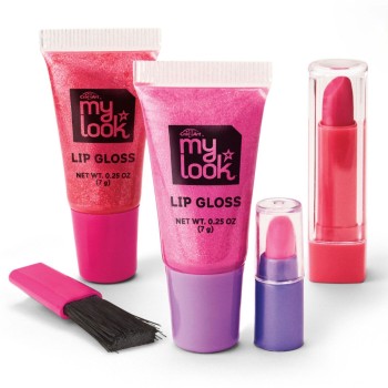 Lexibook Cra-z-art Βαλιτσάκι Glitter Makeover Studio Σετ Μακιγιάζ με Σκιές, Κραγιόν, Ρουζ και lip Gloss 8+ Ετών, 1+ Παίκτες 35.C