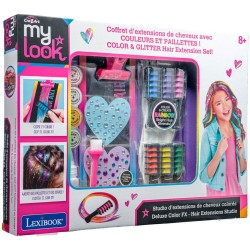 Lexibook cra-z-art deluxe color fx-hair extensions  set with chalk dyes, extension tufts and hair decoration 8+ years, 1+ player