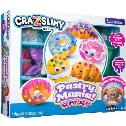 Lexibook Cra-z-art Slimy Pastry Mania Κατασκευή Γλυκών από Χλαπάτσα, από Ντόνατς Μέχρι Cupcakes 6+ Ετών, 1+ Παίκτες 35.CRSLIM33 