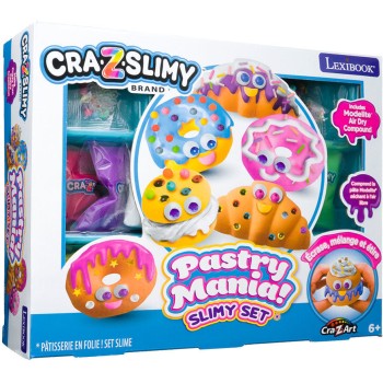 Lexibook Cra-z-art Slimy Pastry Mania Κατασκευή Γλυκών από Χλαπάτσα, από Ντόνατς Μέχρι Cupcakes 6+ Ετών, 1+ Παίκτες 35.CRSLIM33 