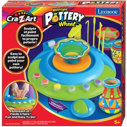 Lexibook Cra-z-art Motorized Pottery Wheel Τροχός Κεραμικής με Μοτέρ, Ποδοδιακόπτη και Αξεσουάρ 5+ Ετών, 1 Παίκτης 35.CRPOT1 338