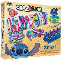 Lexibook cra-z-art stitch elastic jewelry  charm bracelet making kit ages 8+, 1+ players 35.CRLOOM9D 3380743112046