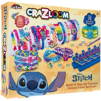 Lexibook Cra-z-art Stitch Αργαλειός Ελαστικών Κοσμημάτων Σετ Δημιουργίας Βραχιολιών με Γούρια 8+ Ετών, 1+ Παίκτες 35.CRLOOM9D 33