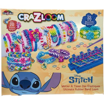 Lexibook Cra-z-art Stitch Αργαλειός Ελαστικών Κοσμημάτων Σετ Δημιουργίας Βραχιολιών με Γούρια 8+ Ετών, 1+ Παίκτες 35.CRLOOM9D 33